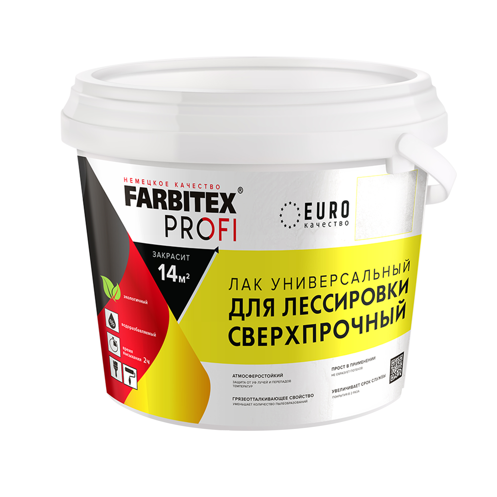 Лак для лессировки универ. сверхпроч. (0.9 л) Farbitex Profi (6)