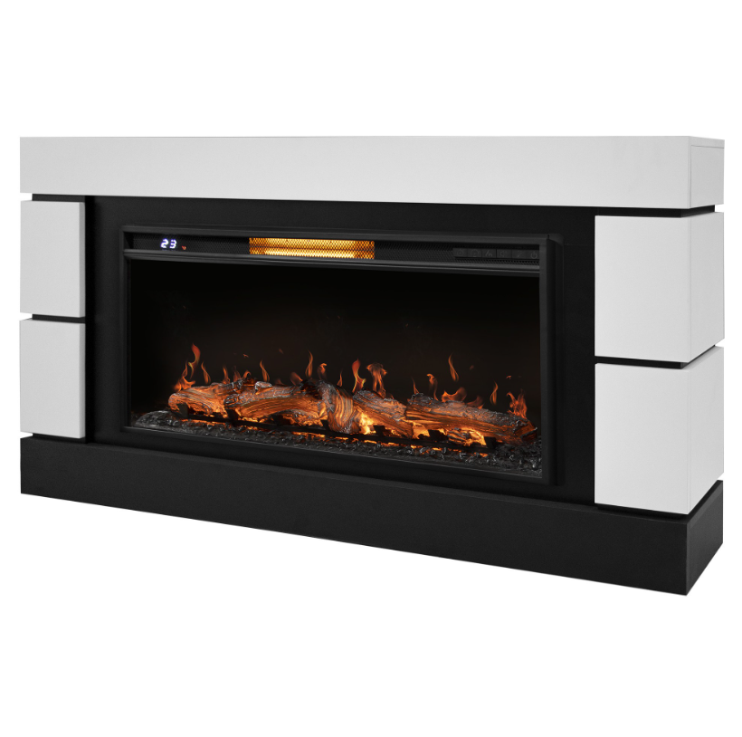 Каминокомплект: Очаг Electrolux EFP/P-3620LS, портал Moderno 42/40/36, белый, р/в