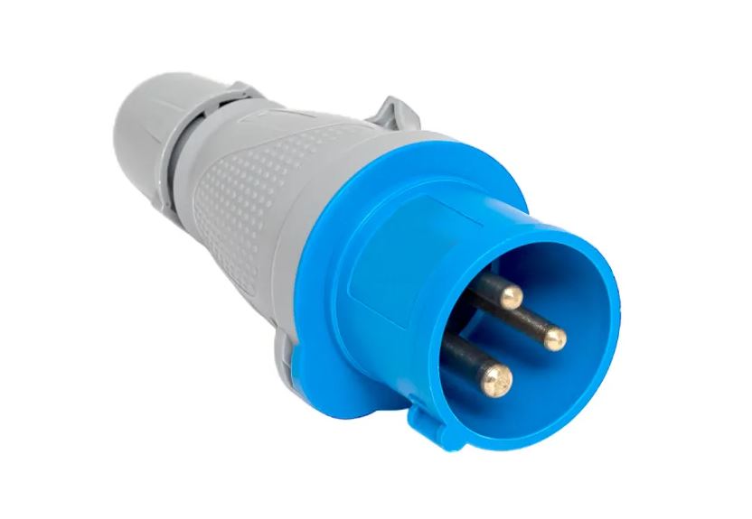 Вилка переносная 013 2Р+РЕ 16А 220В IP44 EKF PROXIMA (10)