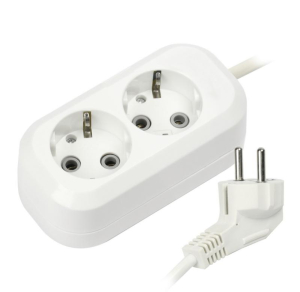 Удлинитель 2 гнезда 3 метра 16А/3,5кВт с заземлением ПВС 3х1,0 Smartbuy (40)