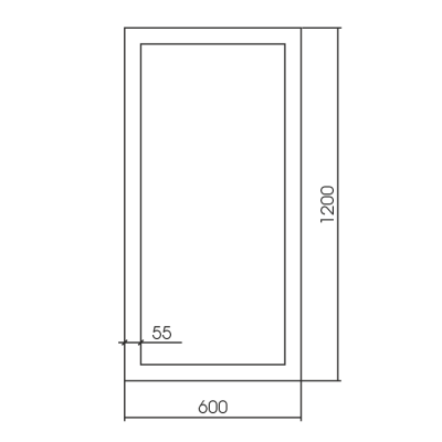 Зеркало "Севилья" 600х1200  (золото)																	 купить в интернет магазине Вегос-М в Чите