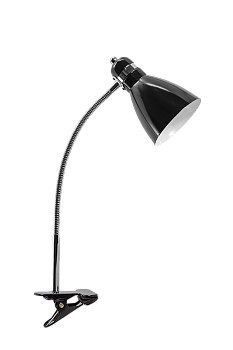 Светильник настольный на прищепке Ultra Light, 60Вт, Е27, черный глянец