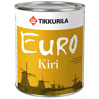 Лак паркетный EURO KIRI EP п/мат 0,9л (6)