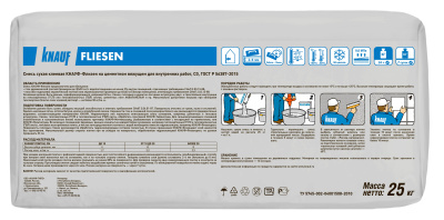 Клей плиточный 25кг Флизен KNAUF купить в интернет магазине Вегос-М в Чите