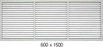 Решетка ПВХ рад 600х1500 бел (1уп/5)(_5/5_)
